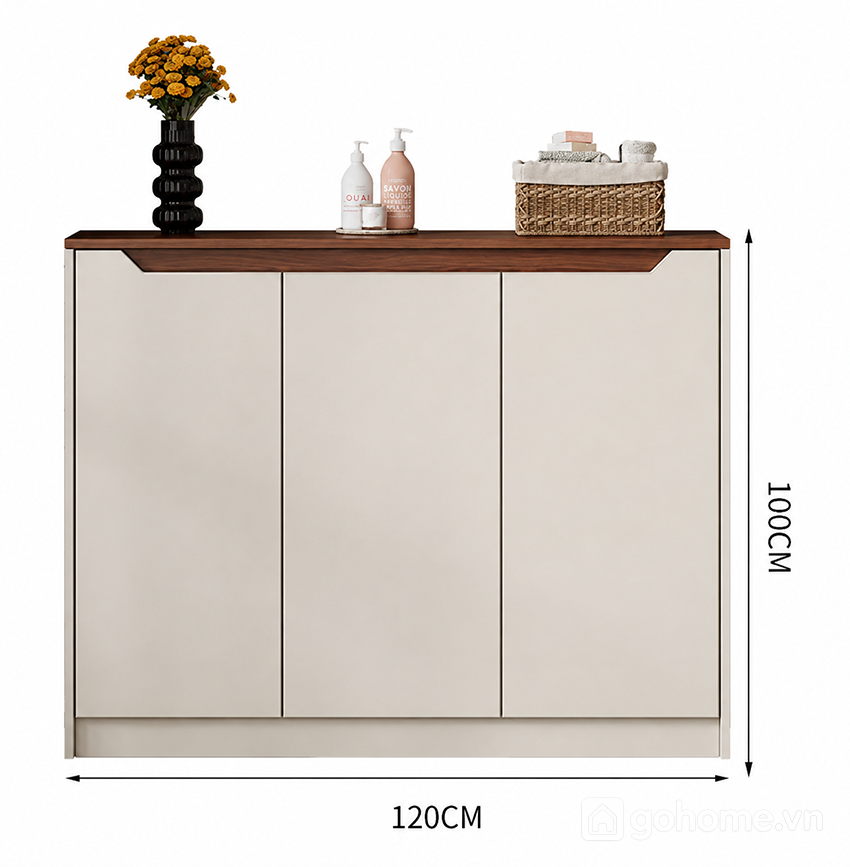 Kích thước chi tiết Tủ Trang Trí Kết Hợp Để Đồ Gọn Đẹp Cho Phòng Khách GH-55026 2