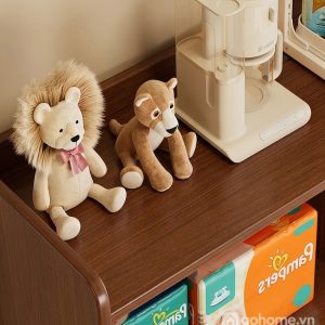 Màu gỗ nâu phối cánh sáng dễ kết hợp nội thất