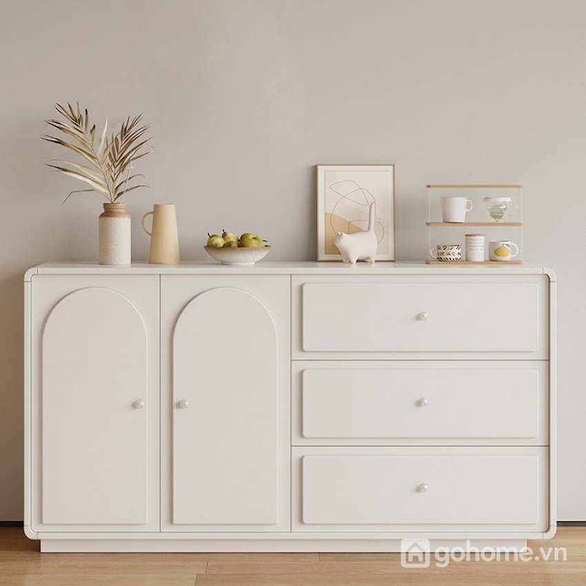 Thiết kế cánh cong tạo điểm nhấn nhẹ nhàng