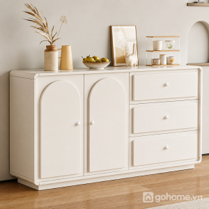 Tủ Decor Cánh Cong Kết Hợp Ngăn Kéo Thiết Kế Tối Giản GH-56016 - ảnh chi tiết 1