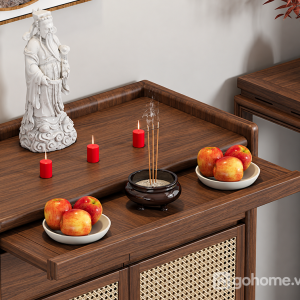 Bề mặt vân gỗ kết hợp cánh đan dễ chăm sóc