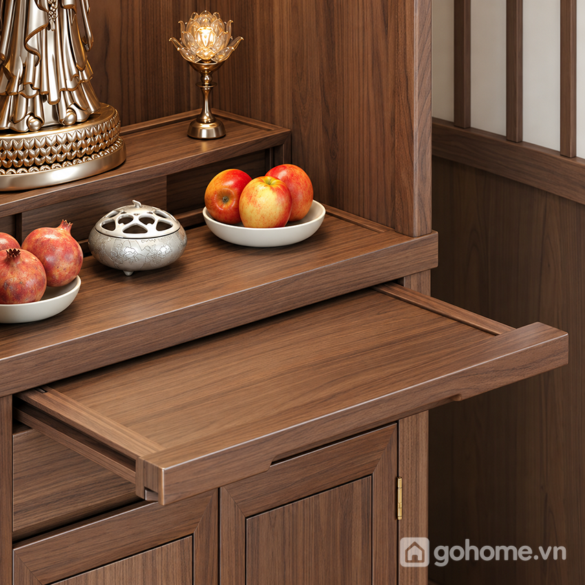Bề mặt vân gỗ trang nhã, dễ chăm sóc