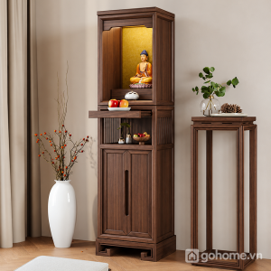 Dễ bố trí trong phòng thờ và không gian có chiều ngang vừa phải