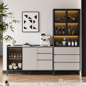 Dễ kết hợp với phòng khách và phòng ăn