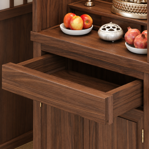 Kệ đặt lễ, ngăn kéo và tủ kín tiện lưu trữ