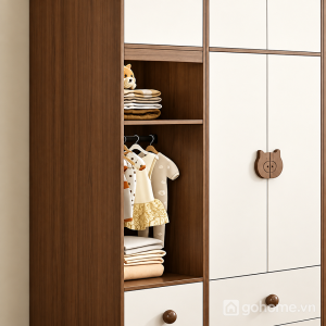 Khu treo riêng giúp lấy quần áo nhanh hơn