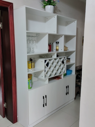 Tủ Trưng Rượu Kết Hợp Kệ Decor Hiện Đại GH-54014