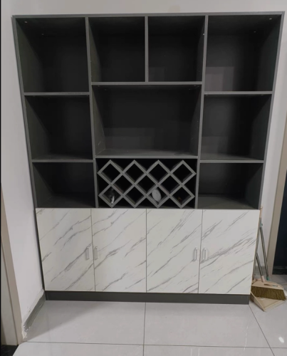 Tủ Trưng Rượu Kết Hợp Kệ Decor Hiện Đại GH-54014