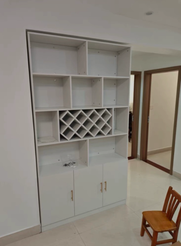 Tủ Trưng Rượu Kết Hợp Kệ Decor Hiện Đại GH-54014
