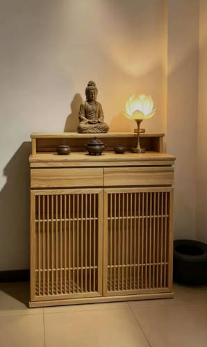 Tủ Thờ Gỗ Tự Nhiên Cánh Nan Hiện Đại GH-91077