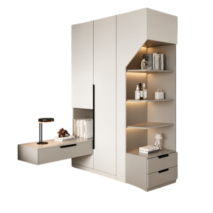 Tủ áo tích hợp bàn làm việc hiện đại, gọn đẹp - 1600x400x2100mm - GH-13099.2
