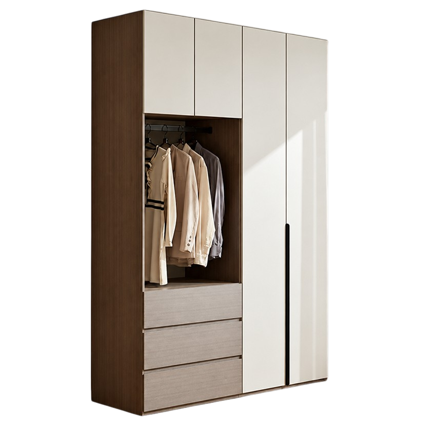 Tủ Quần Áo Có Khoang Treo Đồ Mở Và Ngăn Kéo Tiện Lợi GH-13094 - 2400x400x2400mm - GH-13094.2