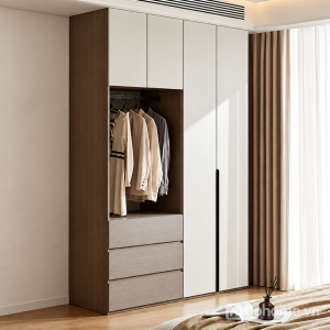 Tủ Quần Áo Có Khoang Treo Đồ Mở Và Ngăn Kéo Tiện Lợi GH-13094 - ảnh chi tiết 1