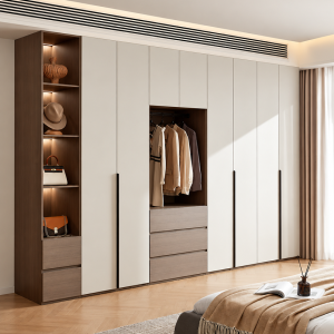 Tủ Quần Áo Có Khoang Treo Đồ Mở Và Ngăn Kéo Tiện Lợi GH-13094 - ảnh chi tiết 3