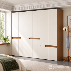 Tủ Quần Áo Nhiều Cánh Thiết Kế Tối Giản GH-13098 - ảnh chi tiết 3