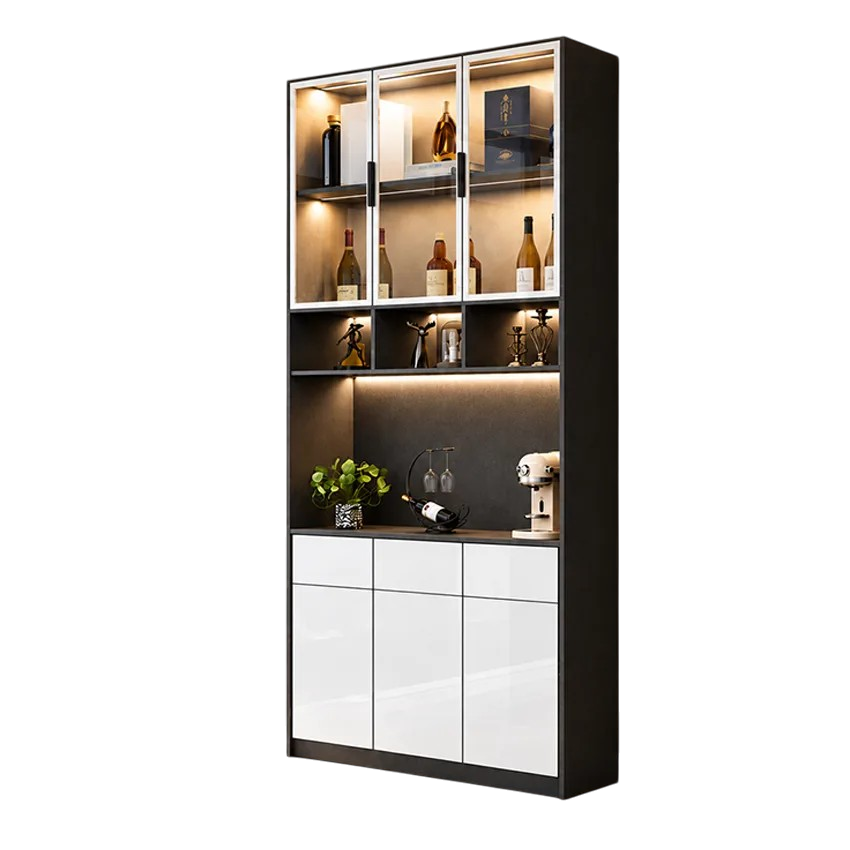 Tủ Rượu Cánh Kính Kết Hợp Khoang Pha Đồ Uống GH-54022 - 2000x400x2400mm - GH-54022.2