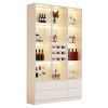 Tủ Rượu Kết Hợp Khoang Decor Hiện Đại - 2000x400x2000mm