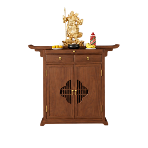 Tủ Thờ Gỗ Tự Nhiên Cánh Họa Tiết Cổ Điển GH-91079 - 1280x480x1080mm - GH-91079.2