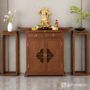 Tủ Thờ Gỗ Tự Nhiên Cánh Họa Tiết Cổ Điển GH-91079 - ảnh chi tiết 1