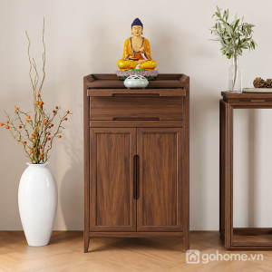 Tủ Thờ Gỗ Tự Nhiên Thiết Kế Nhỏ Gọn GH-91084 - ảnh chi tiết 1