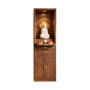 Tủ Thờ Phật Có Kệ Đặt Lễ Phía Trước Tiện Lợi GH-91073 - 680x480x1980mm - GH-91073.2