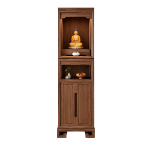 Tủ Thờ Phật Hai Khoang Mở Có Tủ Lưu Trữ GH-91083 - 680x480x1760mm - GH-91083.2