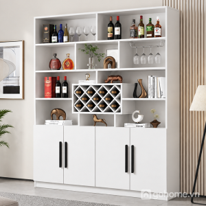 Tủ Trưng Rượu Kết Hợp Kệ Decor Hiện Đại GH-54014 - ảnh chi tiết 1