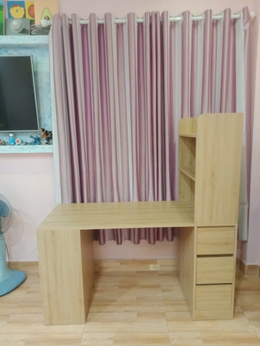 Bàn Học Liền Kệ Sách Đứng Có Tủ Lưu Trữ GH-72062