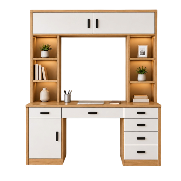Bàn Học Đa Năng Nhiều Khoang Lưu Trữ GH-72059 - 1400x600x1900mm - GH-72059.2