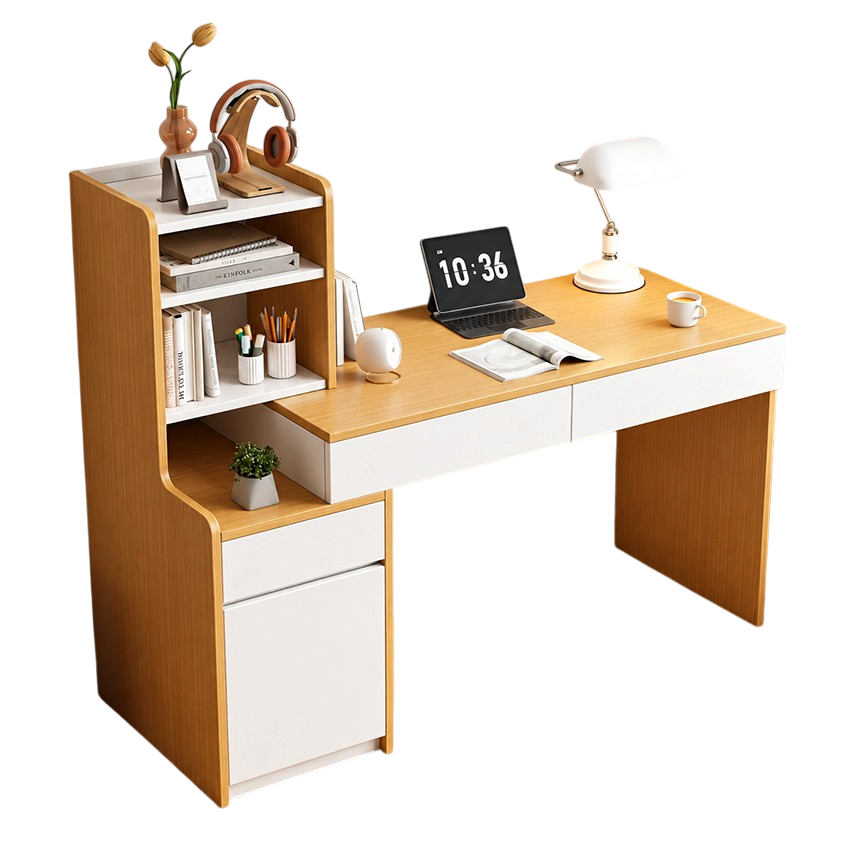 Bàn Học Kết Hợp Kệ Sách Cao Và Tủ Cánh GH-72063 - 1400x500x1200mm - GH-72063.2