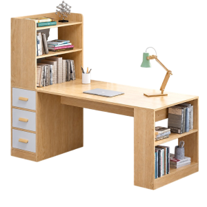 Bàn Học Kết Hợp Kệ Sách Hai Bên Và Ngăn Kéo GH-72056 - 1400x600x1350mm - GH-72056.2