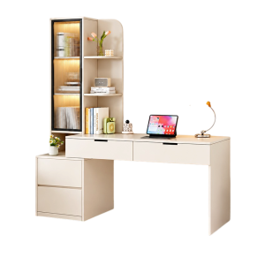 Bàn Học Kết Hợp Tủ Kính Và Kệ Sách GH-72058 - 1200x600x1800mm - GH-72058.2