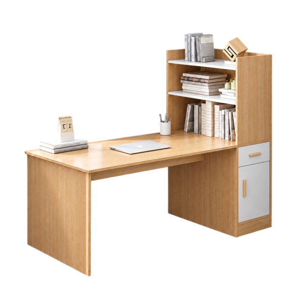 Bàn Học Liền Kệ Sách Đứng Có Tủ Lưu Trữ GH-72062 - 1400x600x1350mm - GH-72062.2