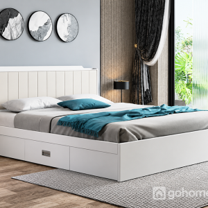 Giường Ngủ Đa Năng Kết Hợp Đệm Đầu Giường Và Hộc Chứa Đồ GH-11076 - ảnh chi tiết 5
