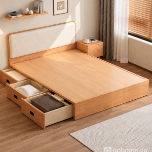 Giường Ngủ Đầu Giường Bọc Nệm Phong Cách Tối Giản GH-11072 - ảnh chi tiết 4