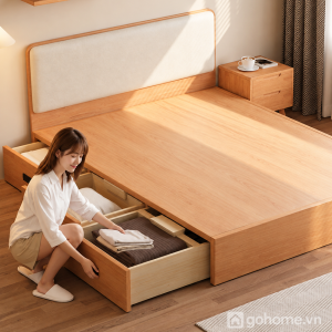 Hệ hộc kéo dưới gầm tăng diện tích lưu trữ