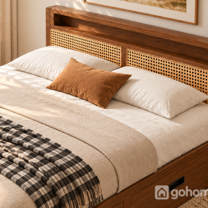 Kệ đầu giường hỗ trợ sắp xếp đồ dùng tiện lợi
