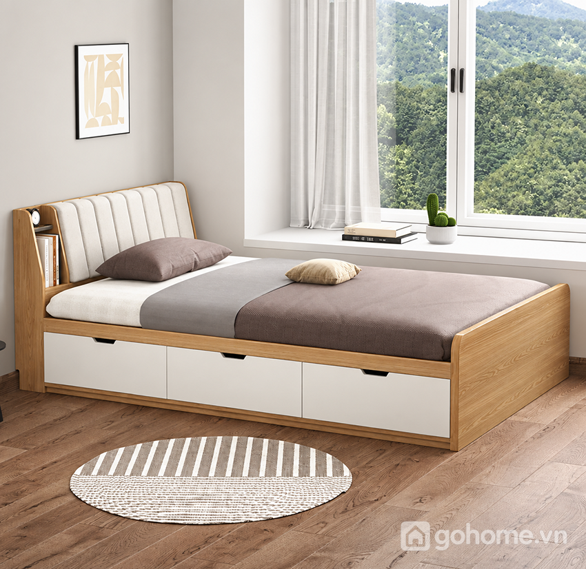 Kệ đầu giường tiện lợi cho sách và đồ cá nhân