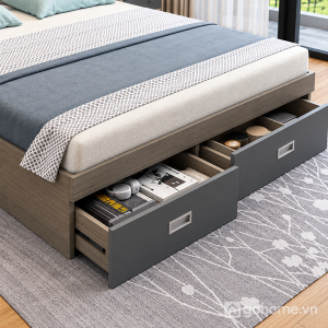 Ngăn kéo dưới gầm tăng diện tích cất giữ đồ dùng