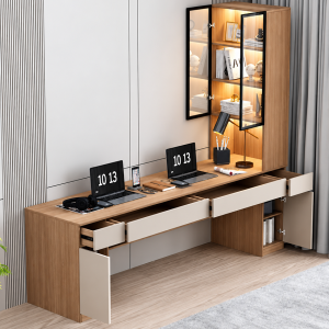 Ngăn kéo và kệ sách hỗ trợ lưu trữ gọn gàng