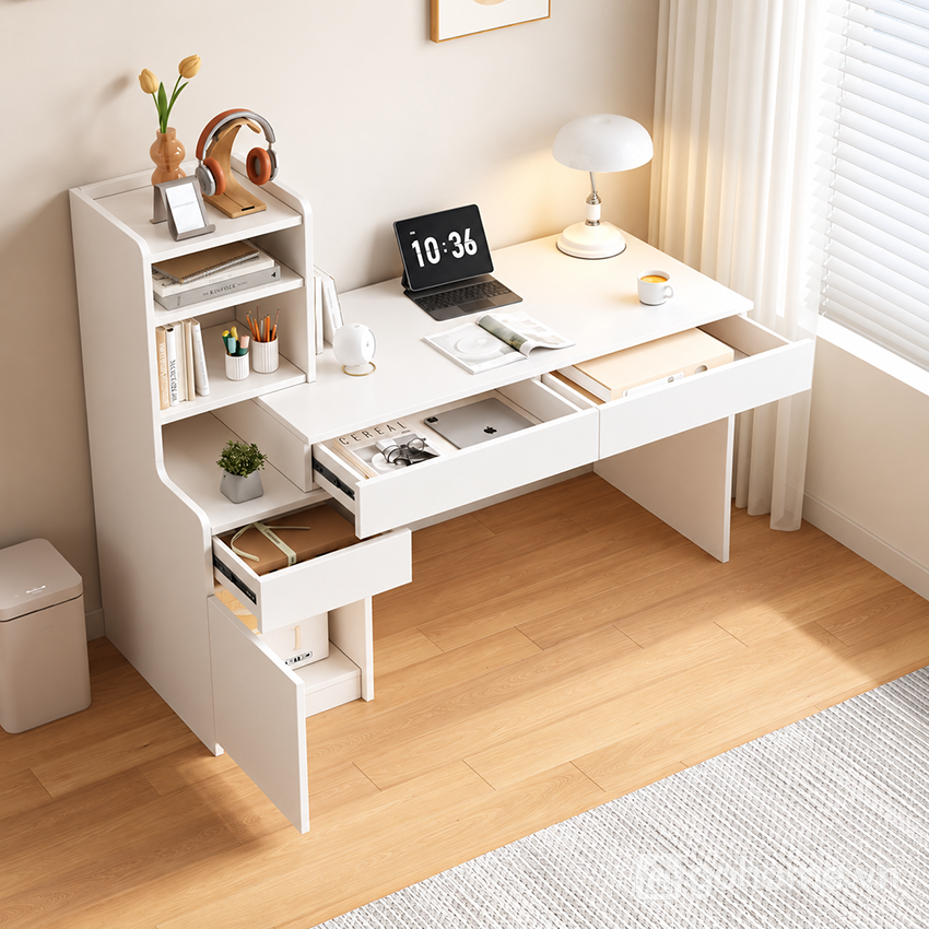 Ngăn kéo và tủ cánh hỗ trợ phân loại đồ dùng