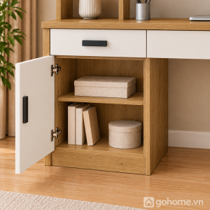 Ngăn kéo và tủ kín hỗ trợ phân loại đồ dùng
