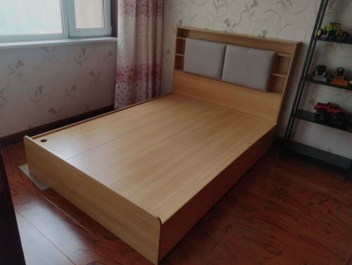 Giường Ngủ Đầu Giường Liền Kệ Phong Cách Hiện Đại GH-11071