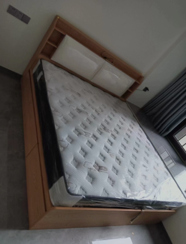 Giường Ngủ Đầu Giường Liền Kệ Phong Cách Hiện Đại GH-11071