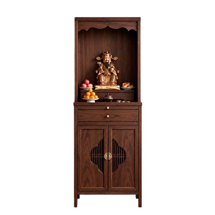 Tủ Thờ Gỗ Tự Nhiên Kết Hợp Ngăn Kéo Và Tủ Lưu Trữ GH-91086 - 880x480x1830mm - GH-91086.2