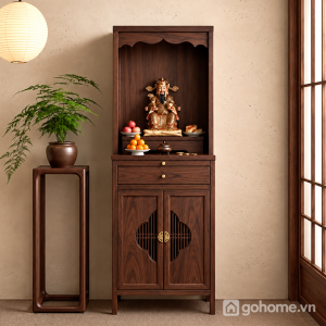 Tủ Thờ Gỗ Tự Nhiên Kết Hợp Ngăn Kéo Và Tủ Lưu Trữ GH-91086 - ảnh chi tiết 1